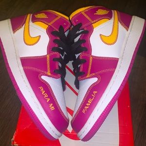 Jordan 1 Mid Dia de los Muertos (GS) Size 7y 8.5 Womens